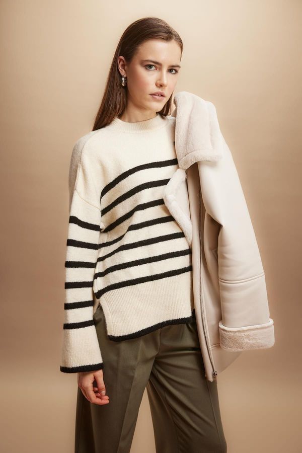 DEFACTO DEFACTO Oversize Fit Half Turtleneck Sweater