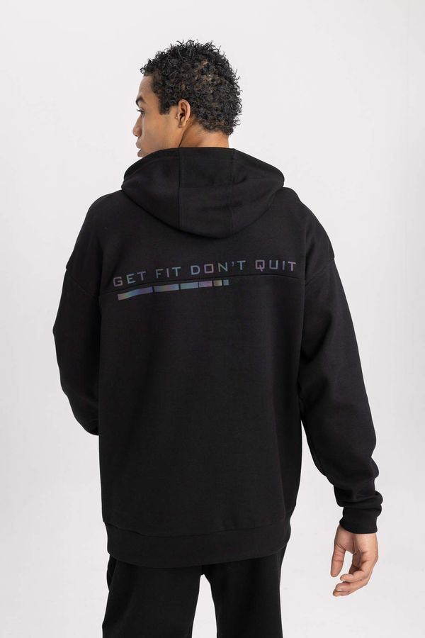 DEFACTO DEFACTO Oversize Fit Printed Long Sleeve Sweatshirt