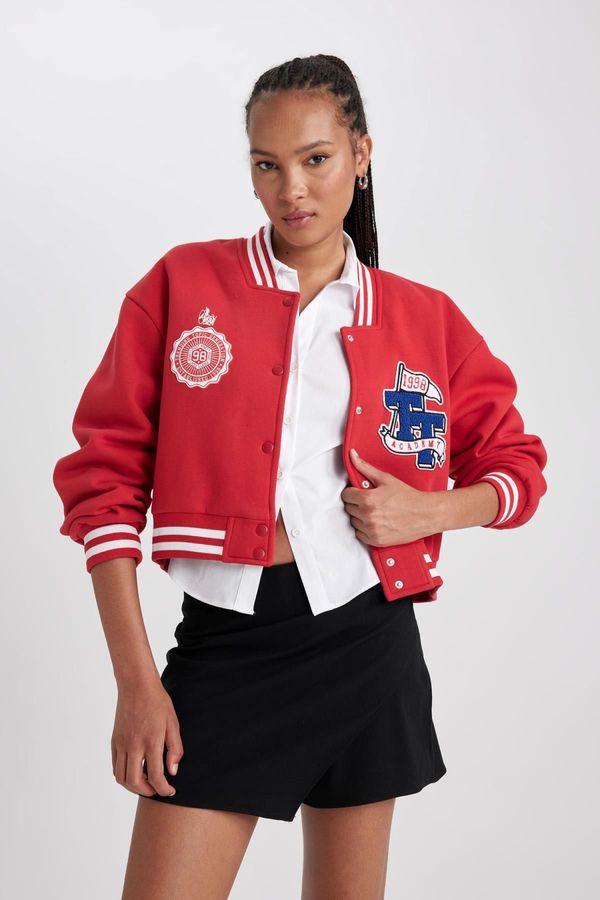 DEFACTO DEFACTO Oversize Fit Thick Fabric Bomber Jacket