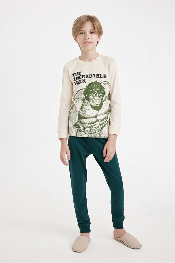 DEFACTO DEFACTO Oversized Marvel Long Sleeve Pajama Set