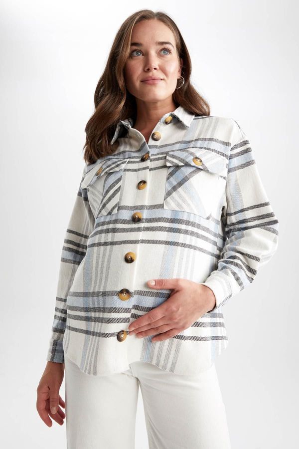 DEFACTO DEFACTO Plaid Patterned Maternity Shirt