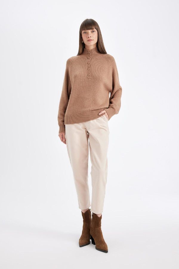 DEFACTO DEFACTO Pocket Paperbag Waist Regular Leg Gabardine Trousers