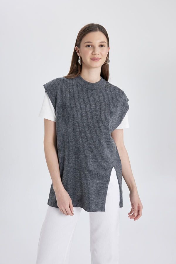 DEFACTO DEFACTO Regular Fit Crew Neck Knitwear Basic Sweater