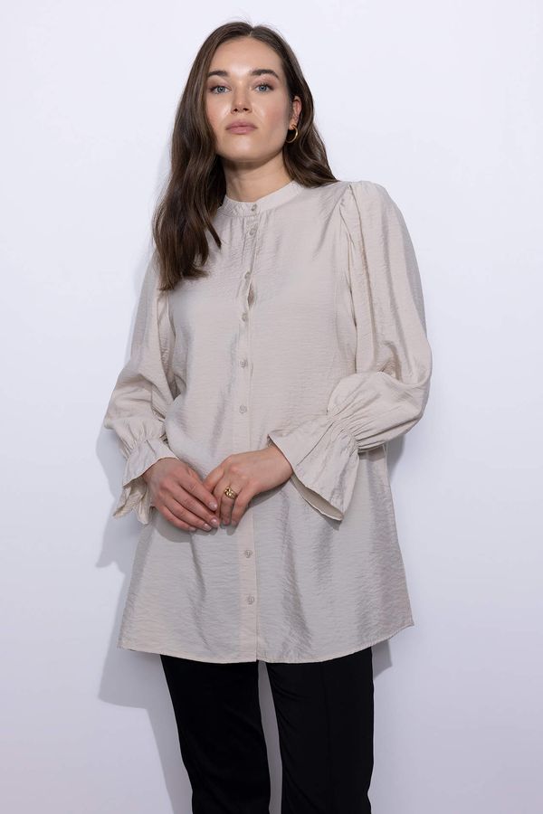 DEFACTO DEFACTO Regular Fit Crew Neck Long Sleeve Tunic