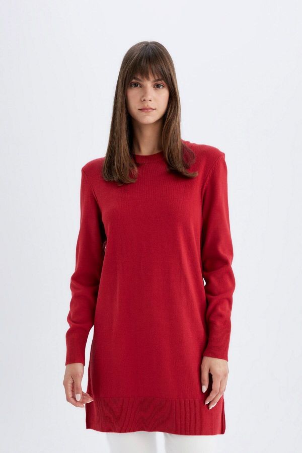 DEFACTO DEFACTO Regular Fit Crew Neck Sweater Tunic