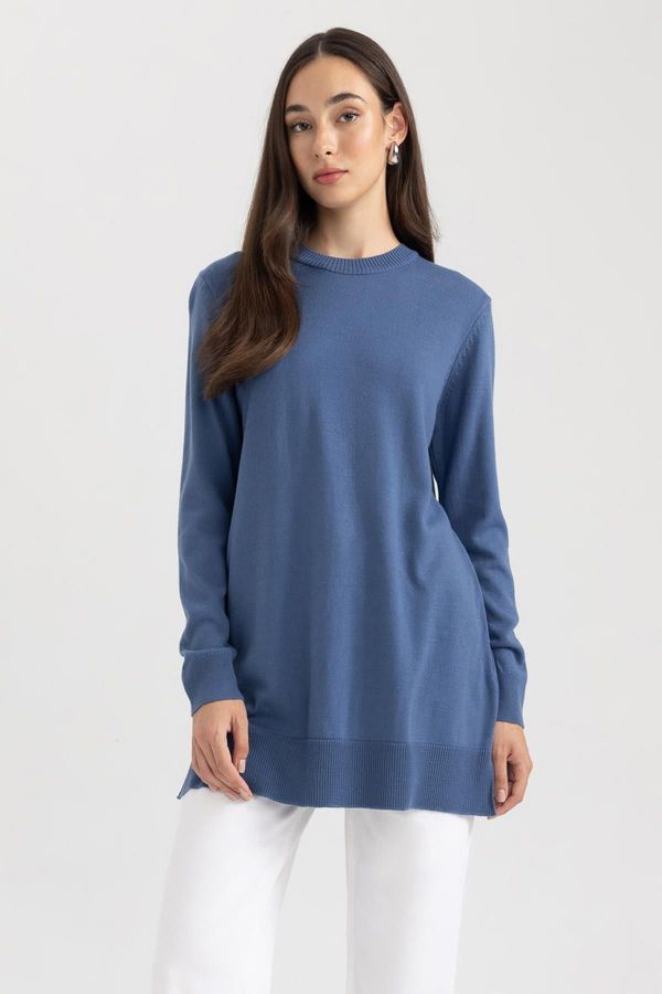 DEFACTO DEFACTO Regular Fit Crew Neck Tunic