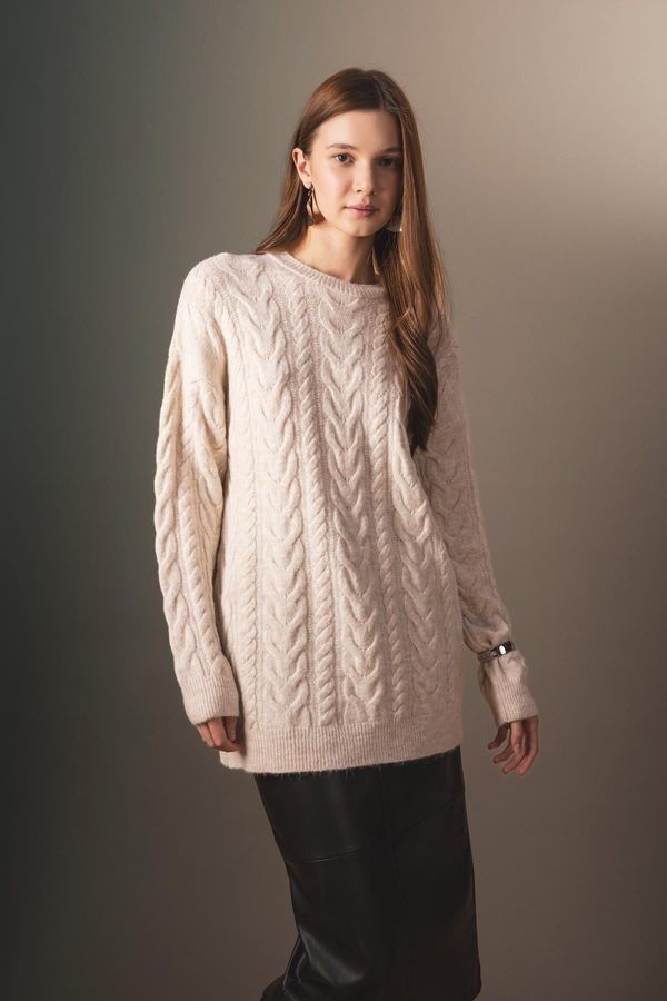 DEFACTO DEFACTO Regular Fit Knitted Knitwear Tunic