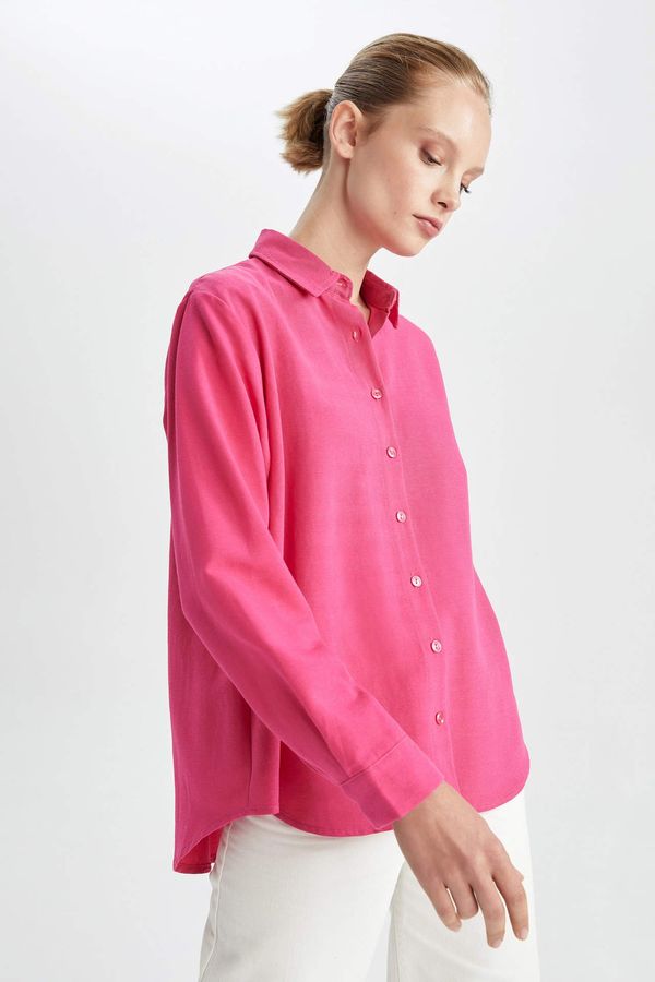 DEFACTO DEFACTO Regular Fit linen Long Sleeve Shirt