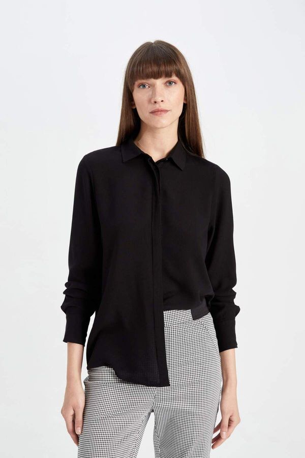 DEFACTO DEFACTO Regular Fit Long Sleeve Basic Shirt