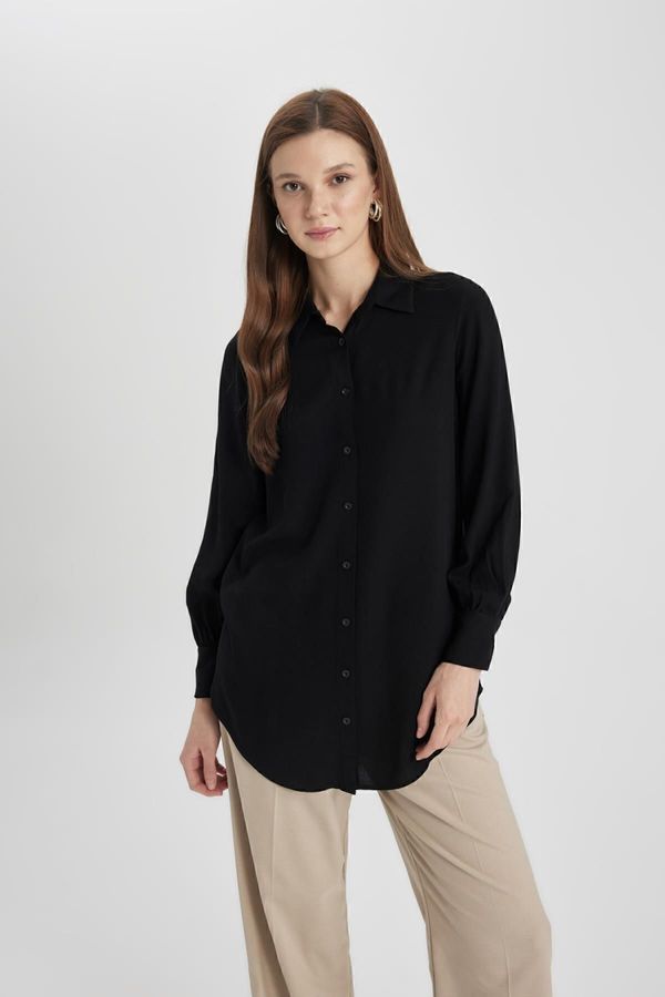 DEFACTO DEFACTO Regular Fit Long Sleeve Shirt Tunic