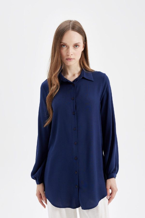 DEFACTO DEFACTO Regular Fit Long Sleeve Shirt Tunic