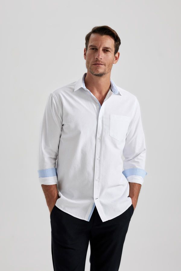 DEFACTO DEFACTO Regular Fit Oxford Long Sleeve Shirt