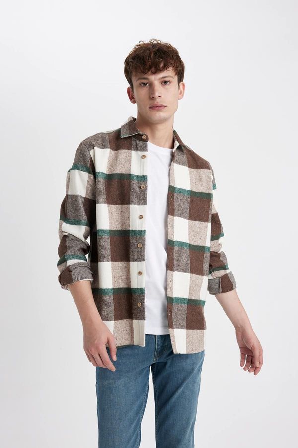 DEFACTO DEFACTO Regular Fit Plaid Lumberjack Long Sleeve Shirt