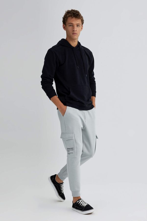 DEFACTO DEFACTO Regular Fit Rib Hem With Cargo Pocket Sweatpants