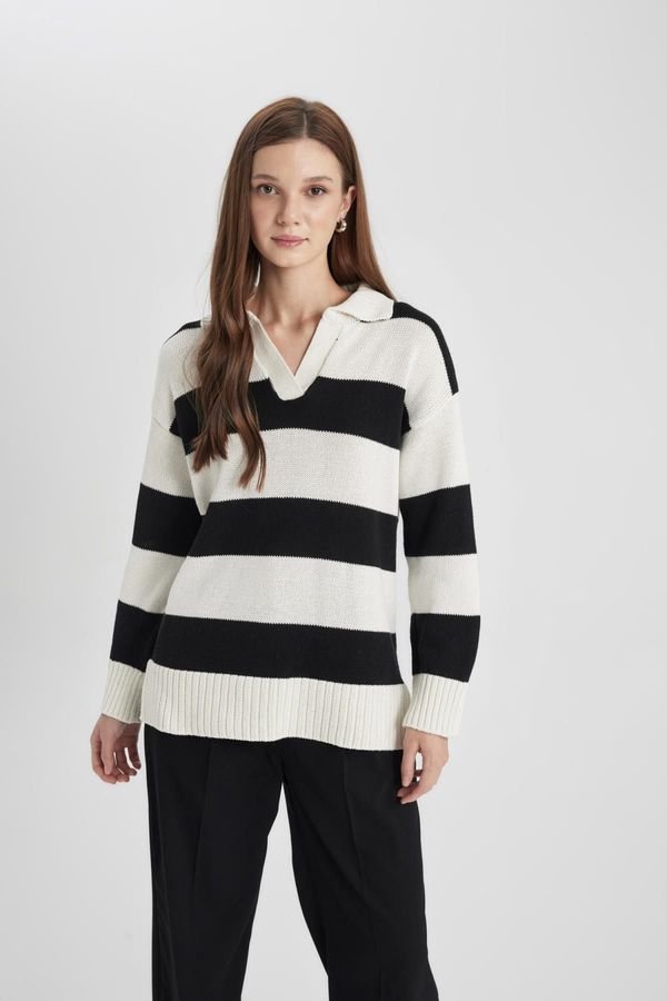 DEFACTO DEFACTO Regular Fit Striped Tunic