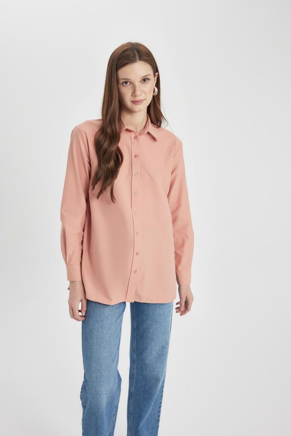 DEFACTO DEFACTO Relax Fit Poplin Long Sleeve Shirt Tunic