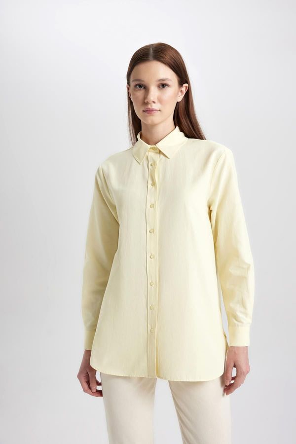 DEFACTO DEFACTO Relax Fit Poplin Long Sleeve Shirt Tunic