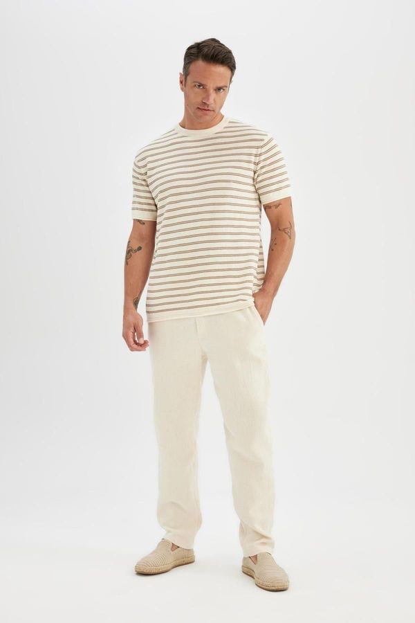 DEFACTO DEFACTO Relax Fit Straight Leg Cotton Trousers