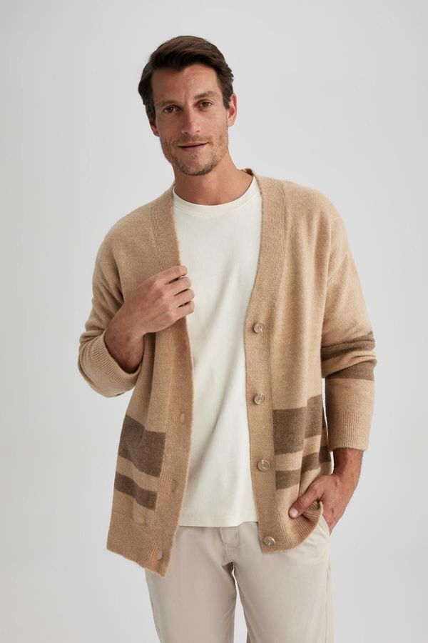 DEFACTO DEFACTO Relax Fit V-Neck Cardigan