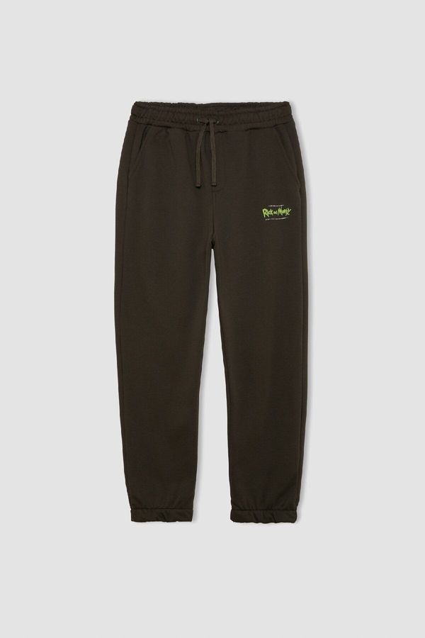 DEFACTO DEFACTO Rick and Morty Regular Fit Elastic Waistband Laced Pocket Jogger Sweatpants