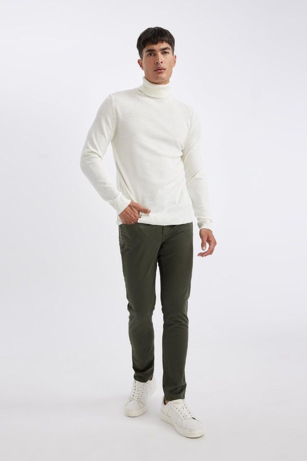 DEFACTO DEFACTO Skinny Leg Chino Canvas Trousers