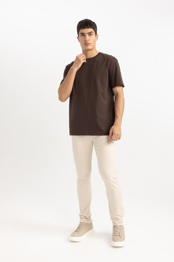 DEFACTO DEFACTO Skinny Leg Gabardine Chino Canvas Trousers