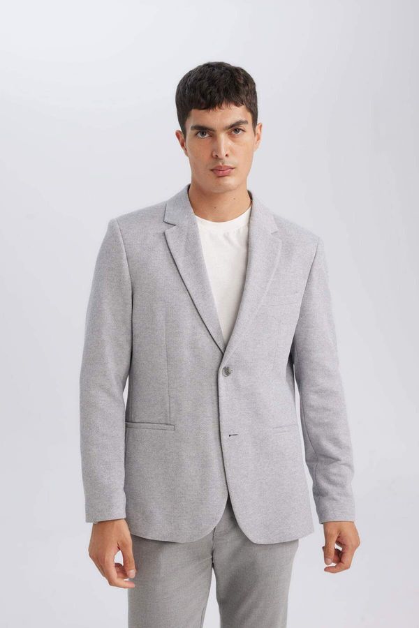 DEFACTO DEFACTO Slim Fit Lined Blazer Jacket