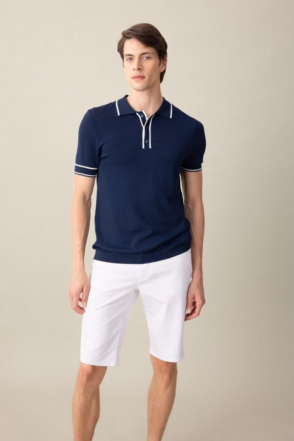 DEFACTO DEFACTO Slim Fit Short Sleeve Knitwear Polo T-Shirt