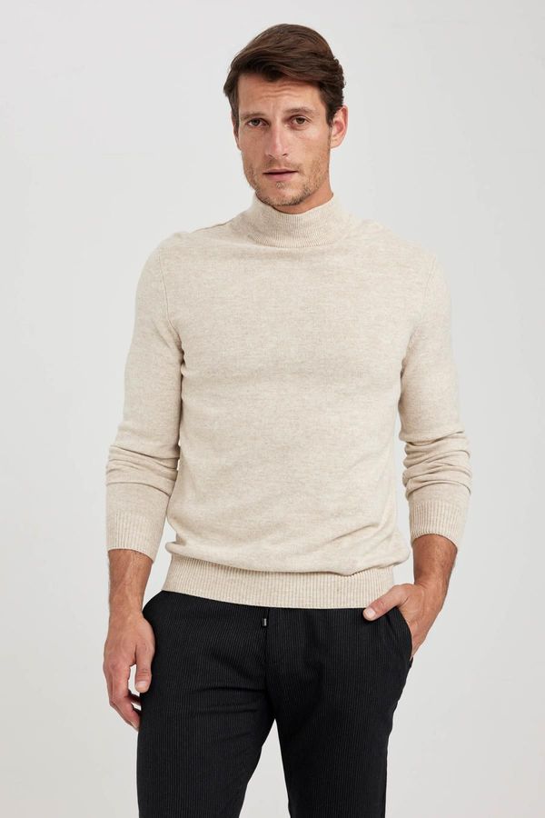 DEFACTO DEFACTO Slim Fit Turtleneck Knitwear Sweater