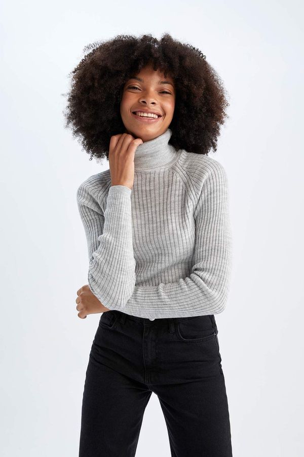 DEFACTO DEFACTO Slim Fit Turtleneck Pullover