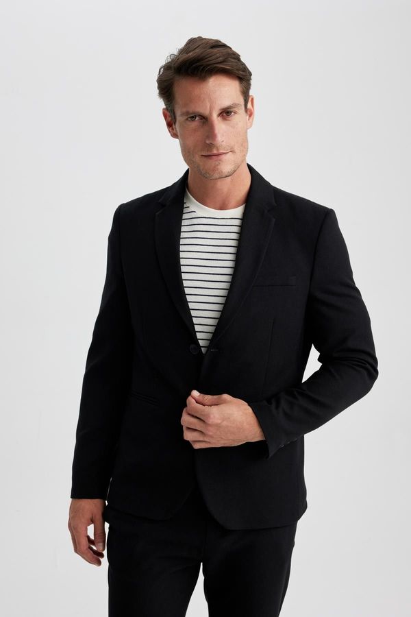 DEFACTO DEFACTO Slim Fit Valentine's Day Lined Blazer Jacket