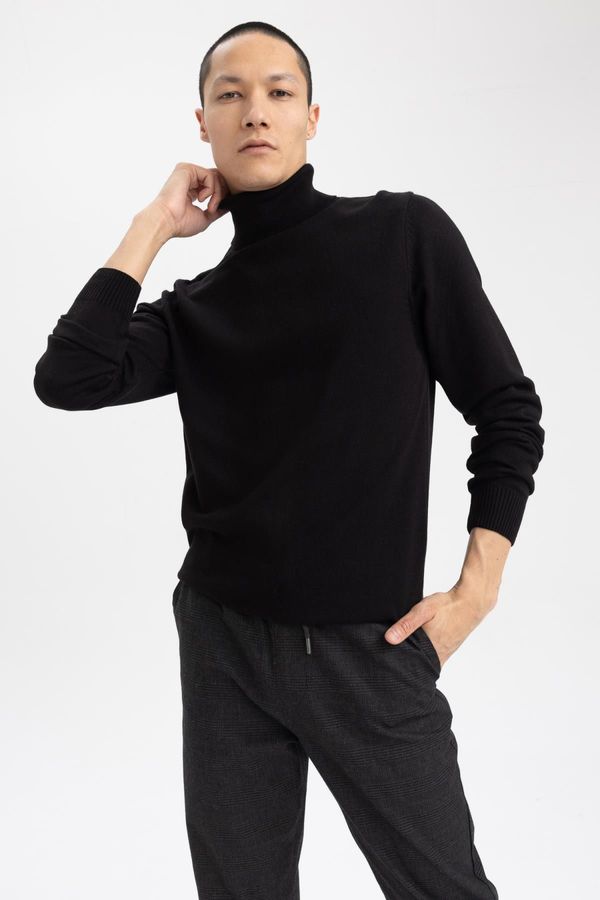 DEFACTO DEFACTO Slim Fit Valentine's Day Turtleneck Sweater