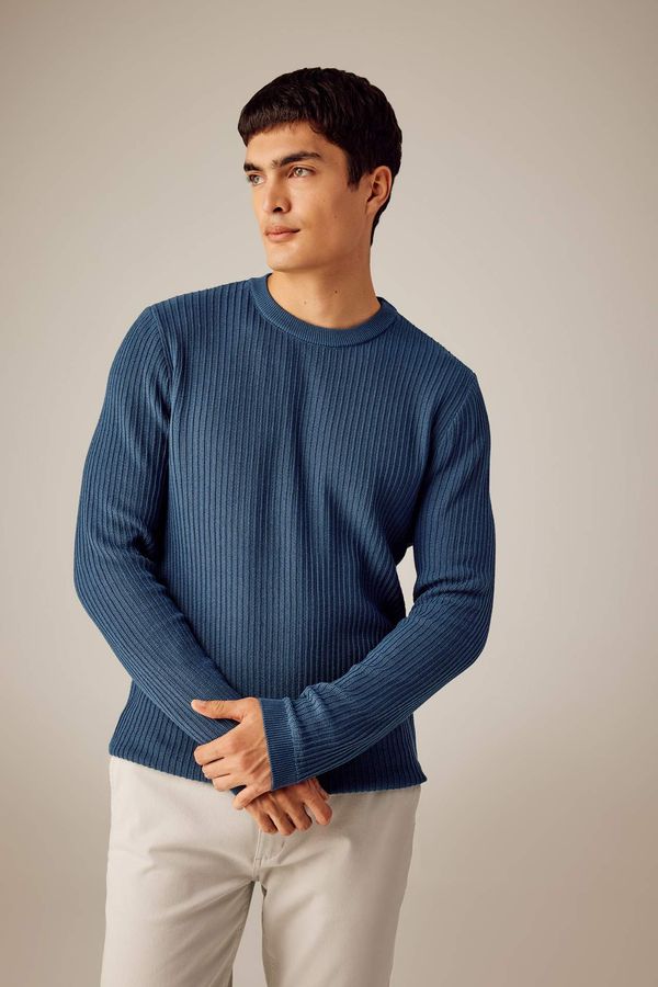 DEFACTO DEFACTO Standard Fit Crew Neck Knitwear Pullover