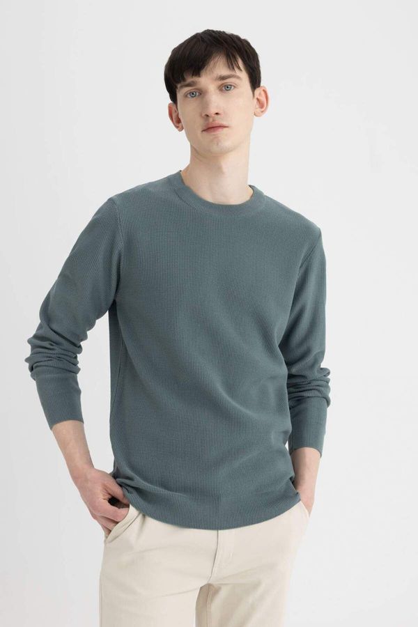 DEFACTO DEFACTO Standard Fit Crew Neck Knitwear Sweater