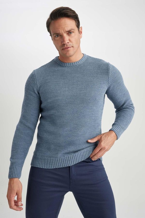 DEFACTO DEFACTO Standard Fit Crew Neck Knitwear Sweater