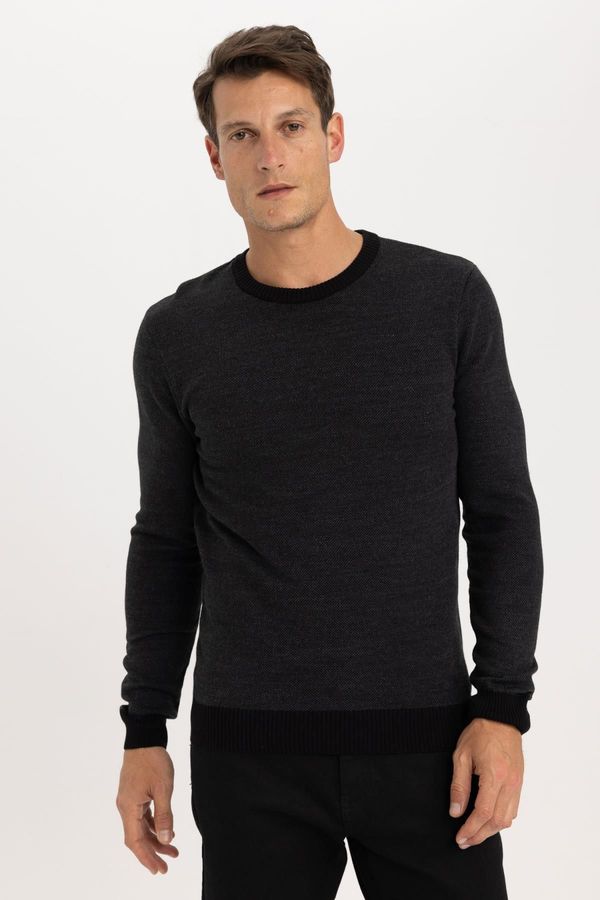 DEFACTO DEFACTO Standard Fit Crew Neck Sweater