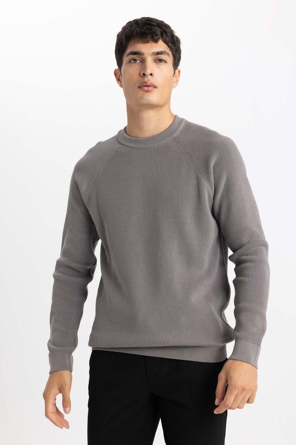 DEFACTO DEFACTO Standard Fit Crew Neck Sweater