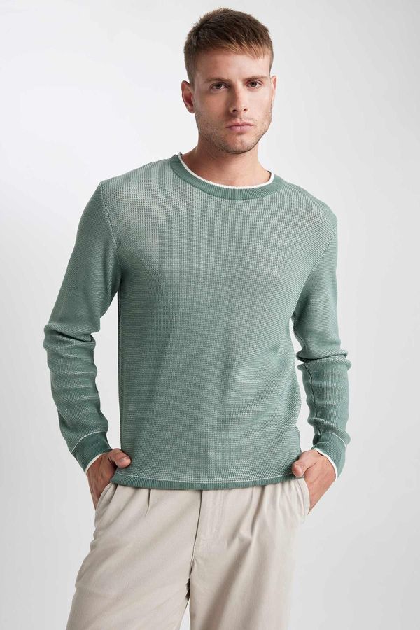 DEFACTO DEFACTO Standard Fit Regular Cut Crew Neck Knitwear Sweater