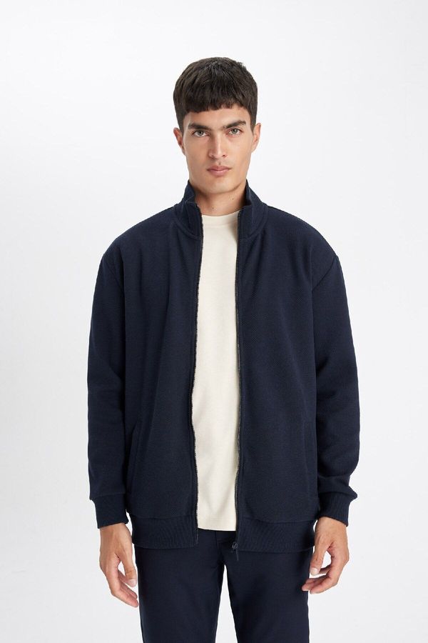 DEFACTO DEFACTO Standard Fit Turtleneck Knit Cardigan