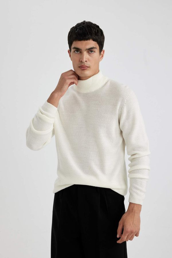 DEFACTO DEFACTO Standard Fit Turtleneck Knitwear Pullover