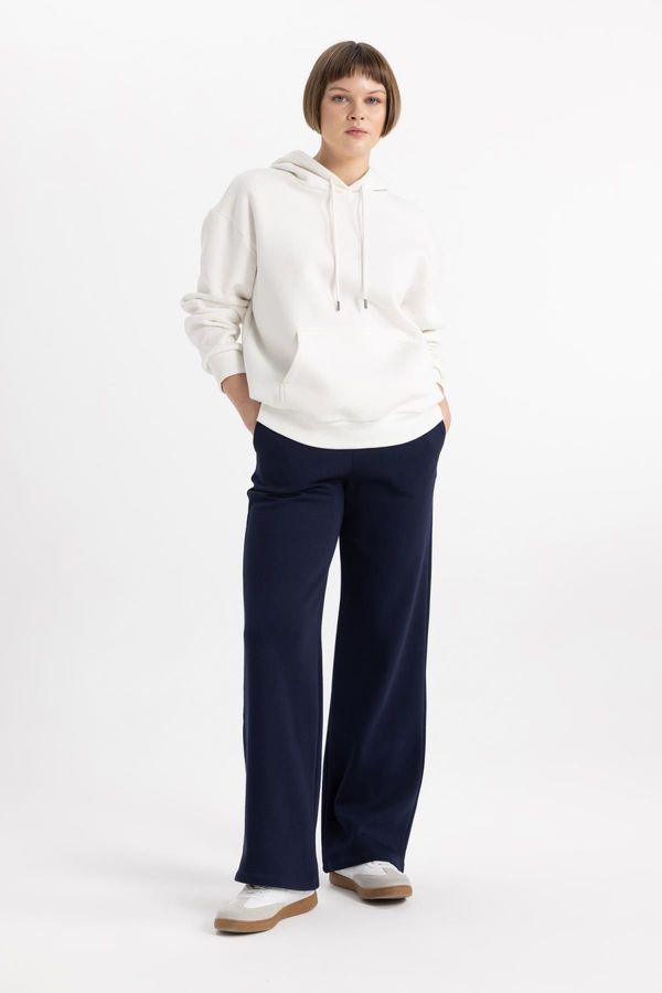 DEFACTO DEFACTO Straight Fit High Waist Thick Sweatpants with Pockets