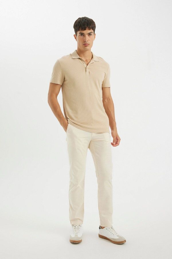 DEFACTO DEFACTO Straight Leg Chino Canvas Trousers