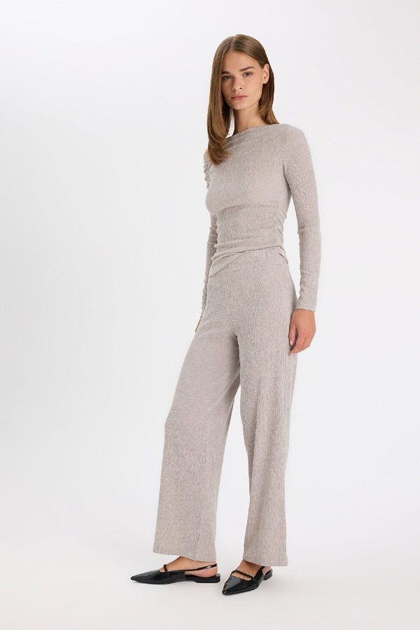 DEFACTO DEFACTO Wide Leg Crepe Trousers