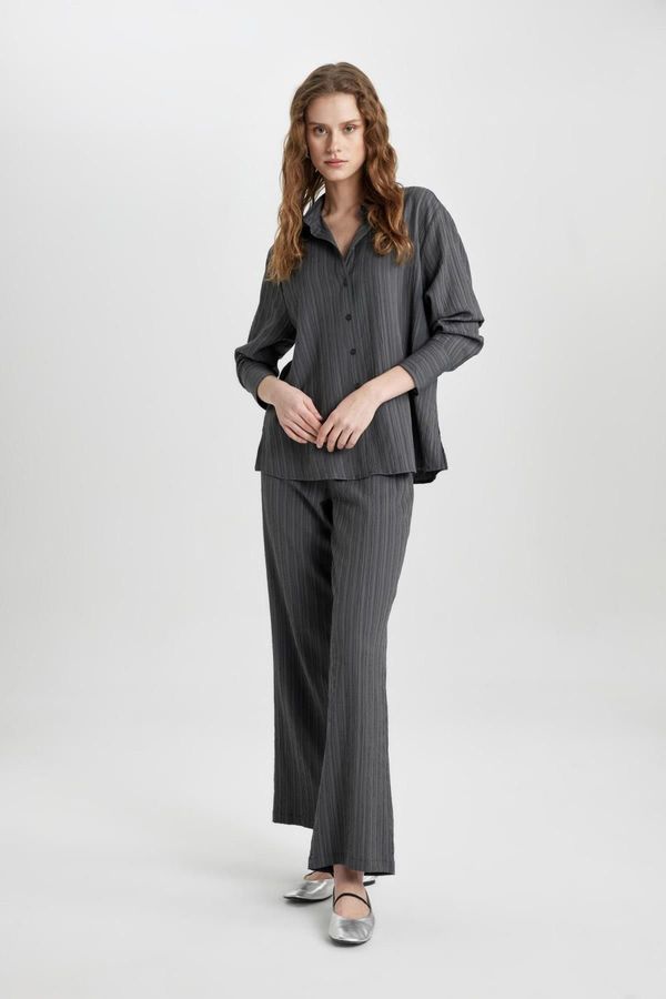 DEFACTO DEFACTO Wide Leg Pocket High Waist Wide Leg Long Length Trousers