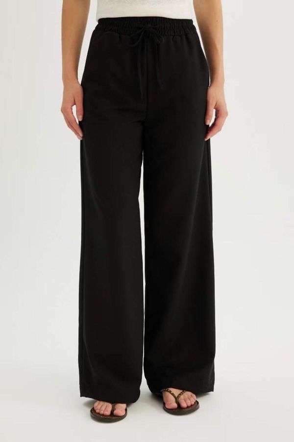 DEFACTO DEFACTO Wide Leg Wide Leg Elastic Waist Laced Trousers