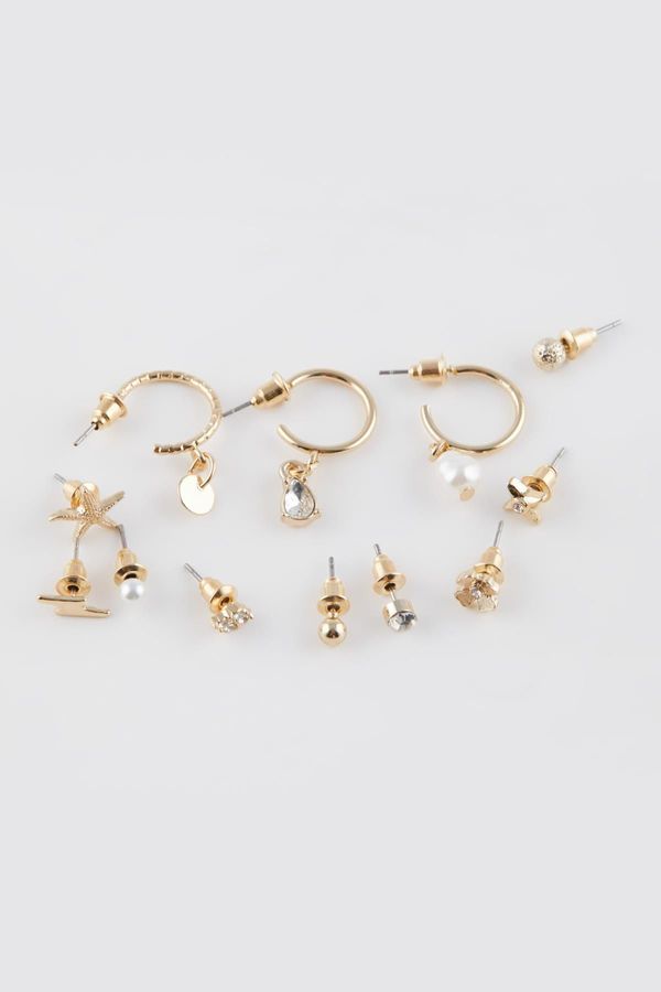 DEFACTO DEFACTO Woman's 12-Piece Gold Earrings