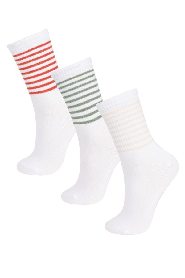 DEFACTO DEFACTO Women's 3 Piece Cotton Long Socks