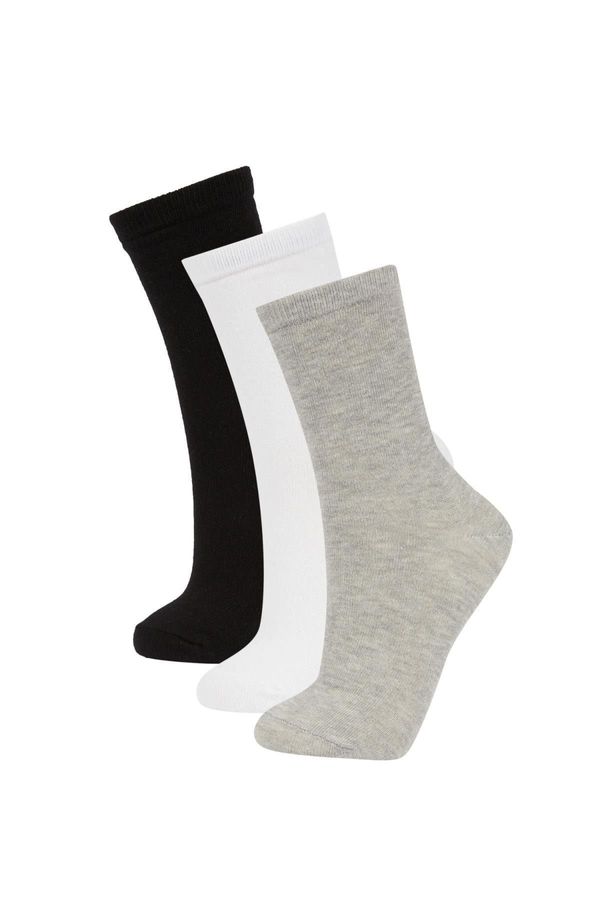 DEFACTO DEFACTO Women's 3-Piece Cotton Long Socks