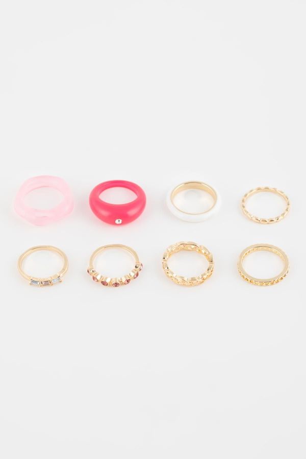 DEFACTO DEFACTO Women's 8 Colorful Rings