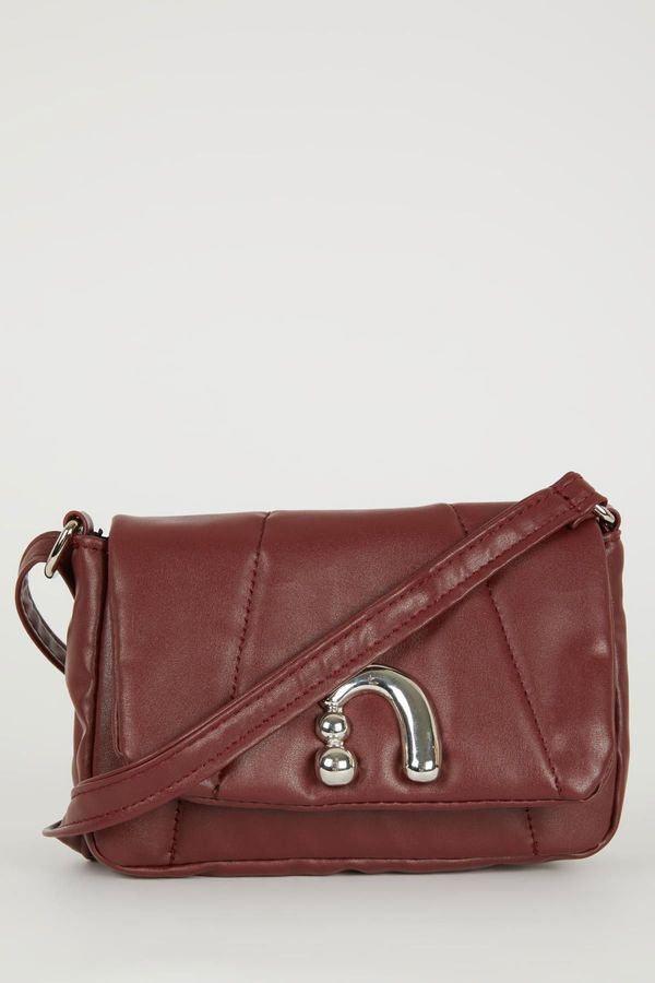 DEFACTO DEFACTO Women's Buckle Detailed Faux Leather Crossbody Bag